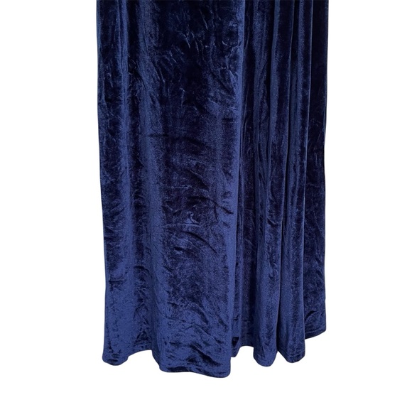 Baltic Born Esmerelda Velvet Wrap Maxi Dress Navy Long Sleeve S - Picture 4 of 9